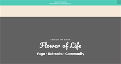 Desktop Screenshot of floweroflifeyoga.com