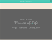 Tablet Screenshot of floweroflifeyoga.com